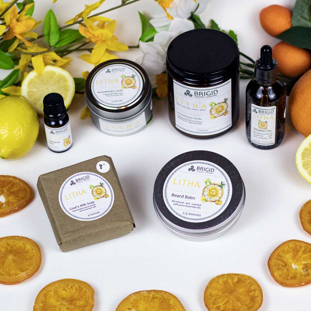 Litha Natural Beard Oil - Lemon, Ylang Ylang, Sweet Orange, and Myrtle