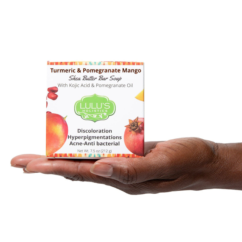 Pomegranate Mango Turmeric Kojic Shea Butter Bar Soap – Brightening Cleanse