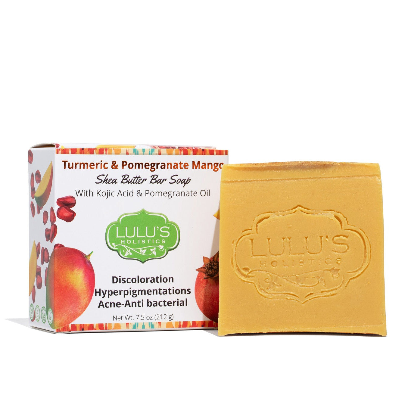 Pomegranate Mango Turmeric Kojic Shea Butter Bar Soap – Brightening Cleanse