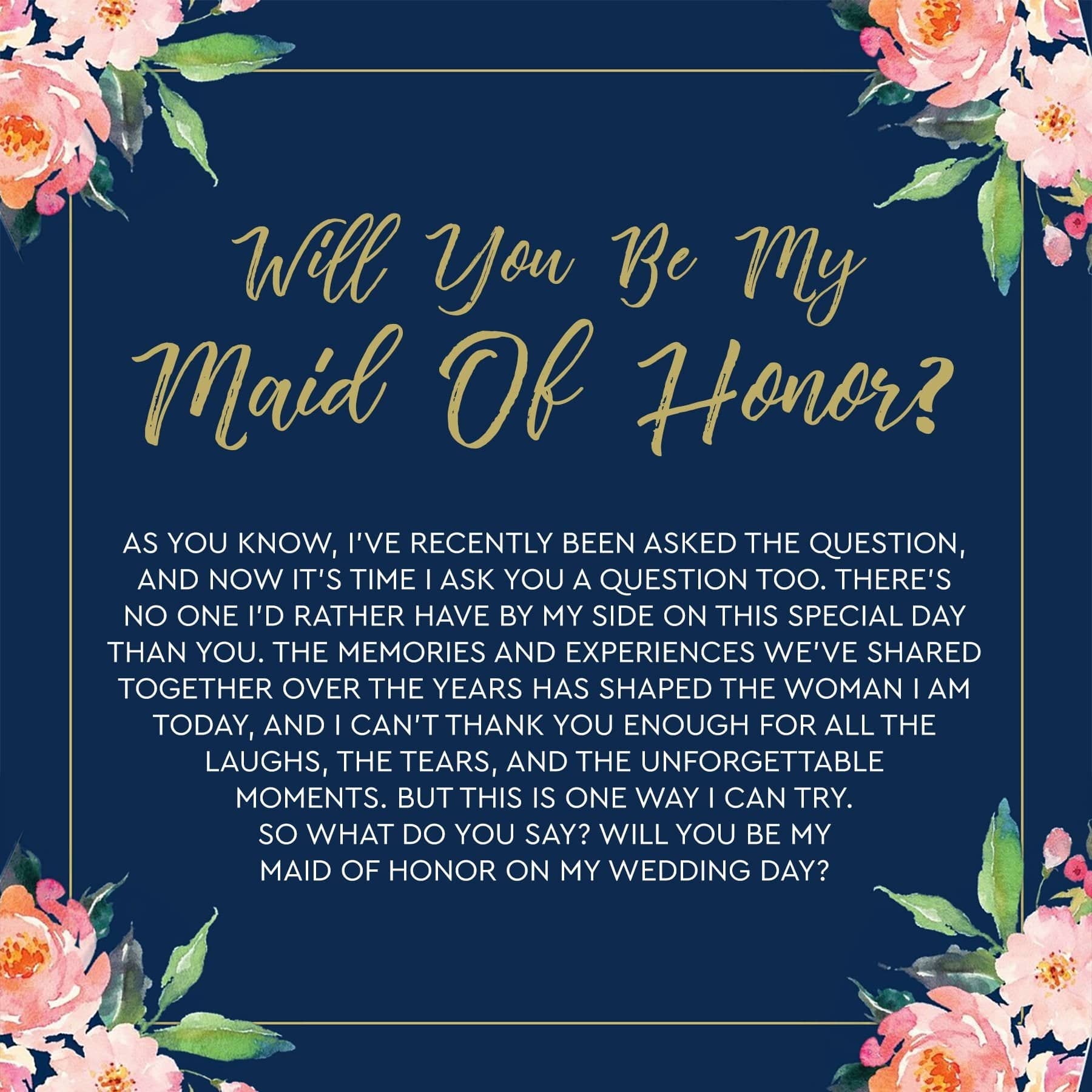 Maid of Honor Spa Gift Box