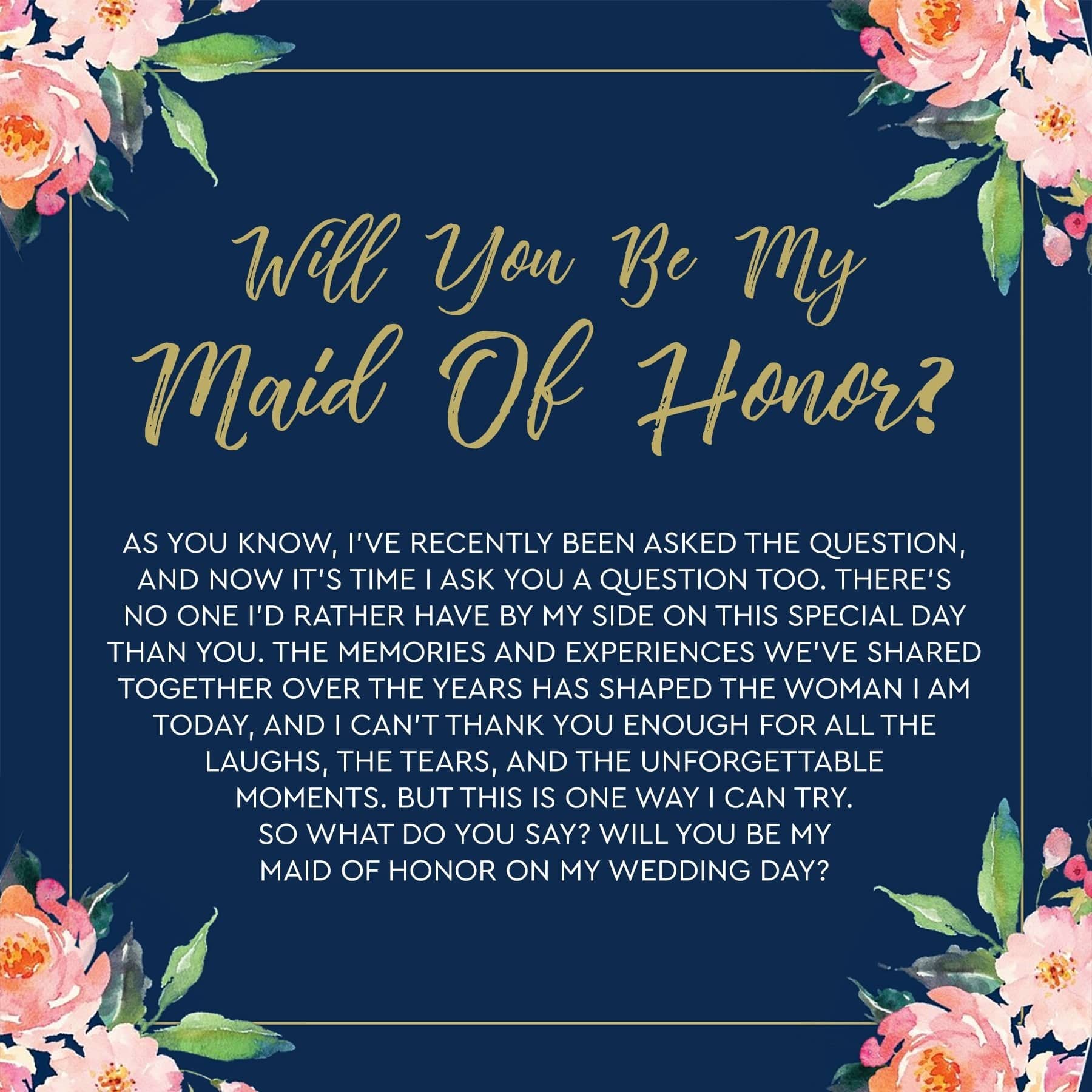 Maid of Honor Spa Gift Box