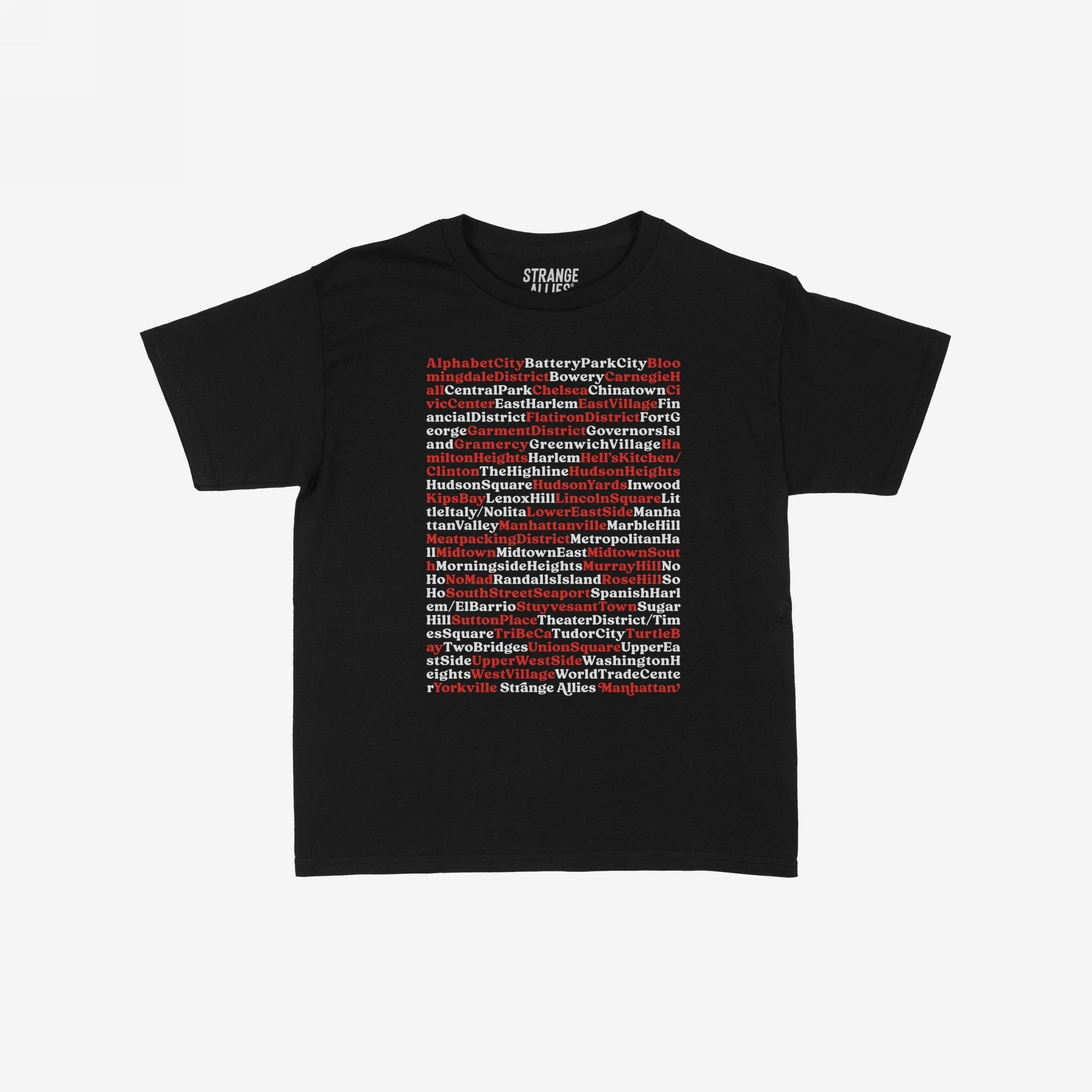 Mahnattan Neighborhoods Women's Baby Tee