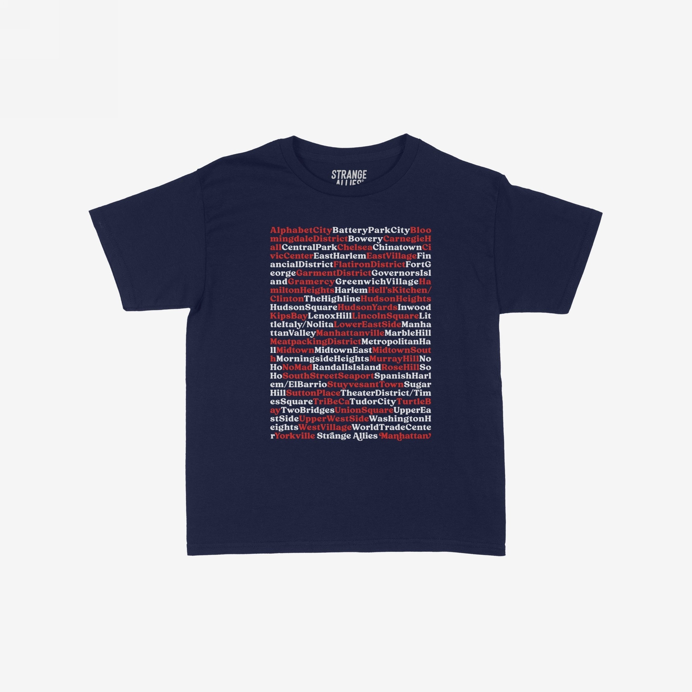 Mahnattan Neighborhoods Women's Baby Tee