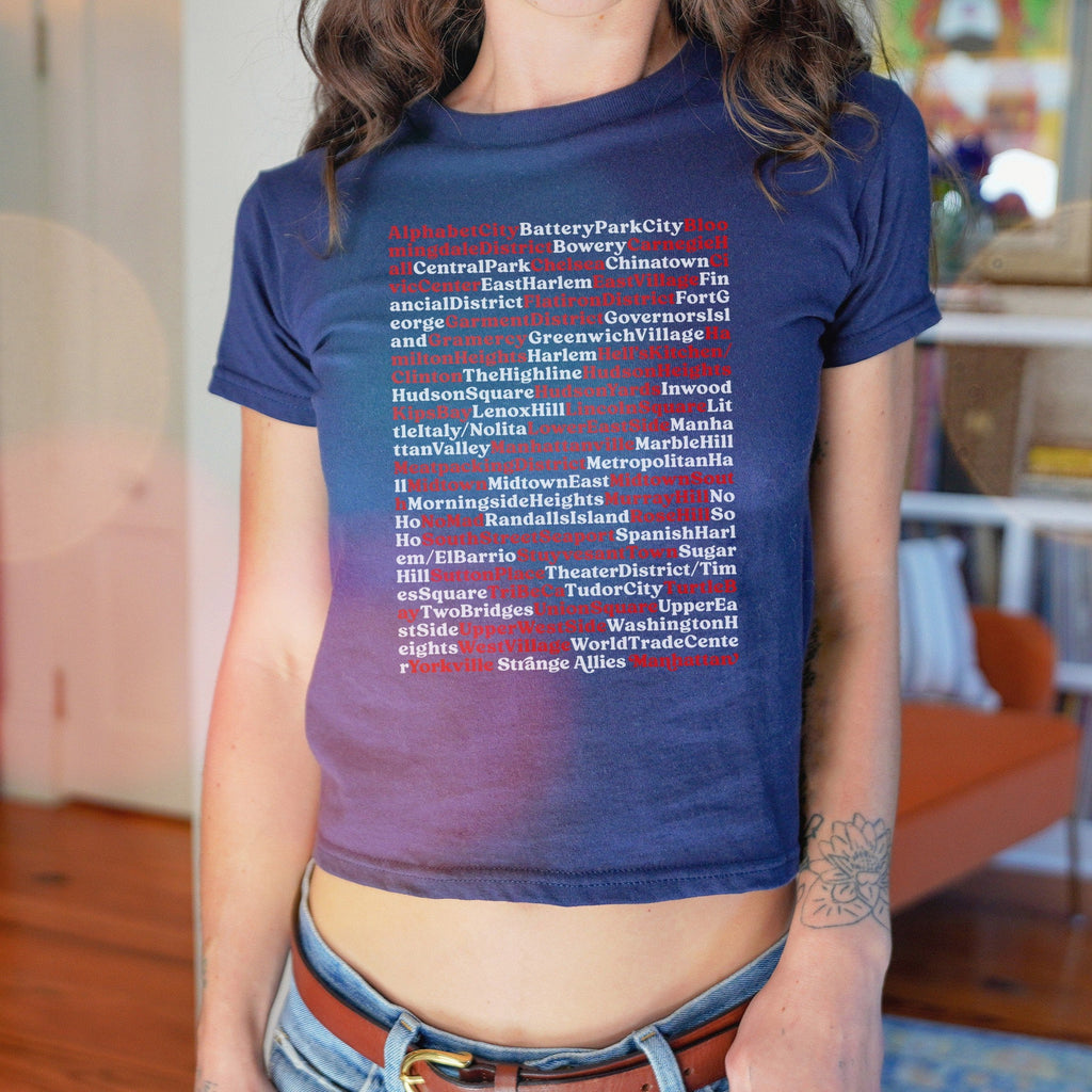 Mahnattan Neighborhoods Women's Baby Tee