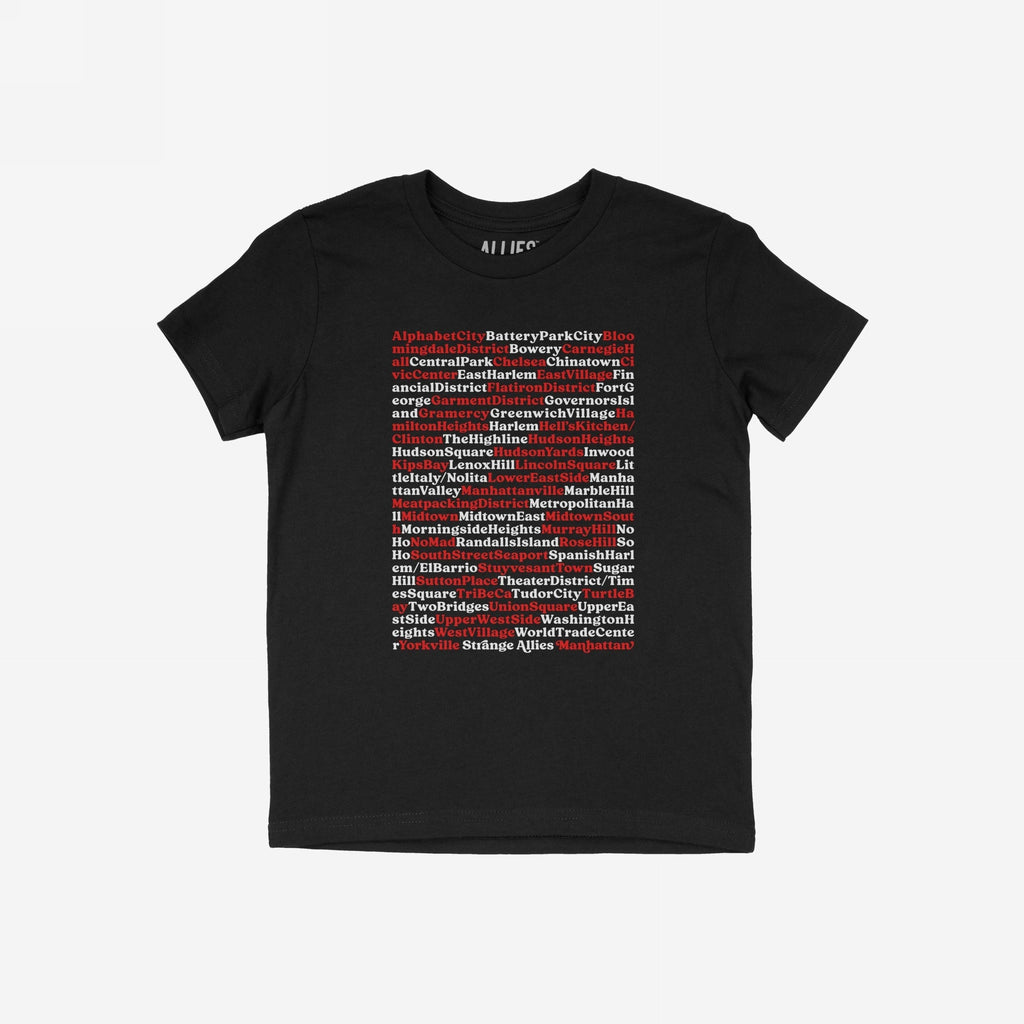 Manhattan Neighborhoods T-shirt