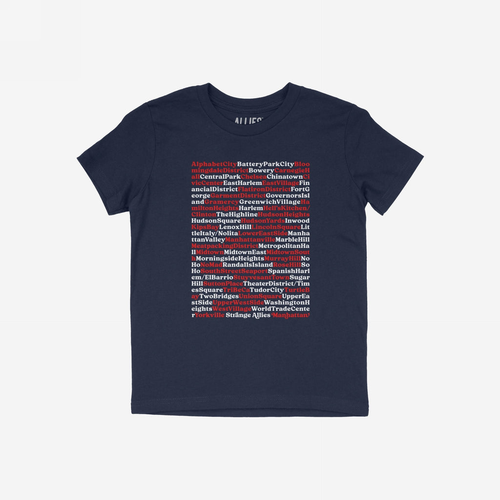 Manhattan Neighborhoods T-shirt