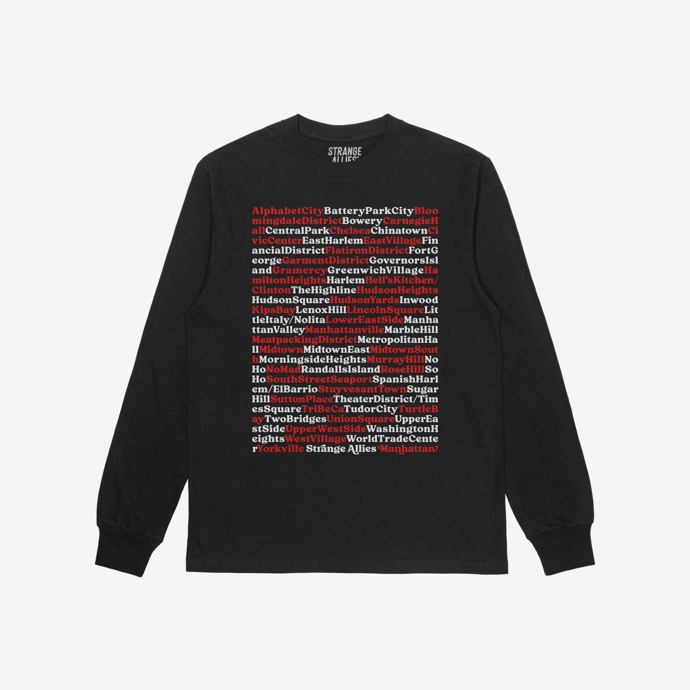 Manhattan Neighborhoods T-shirt