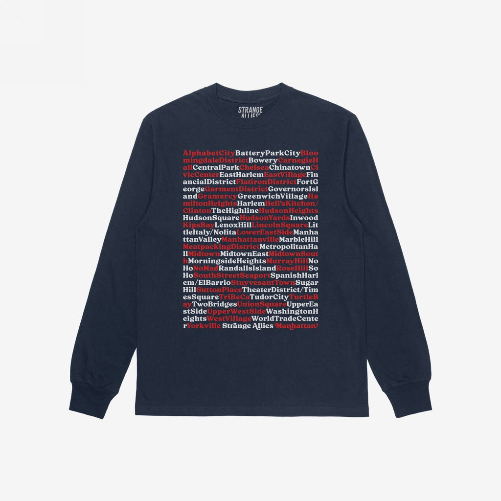 Manhattan Neighborhoods T-shirt