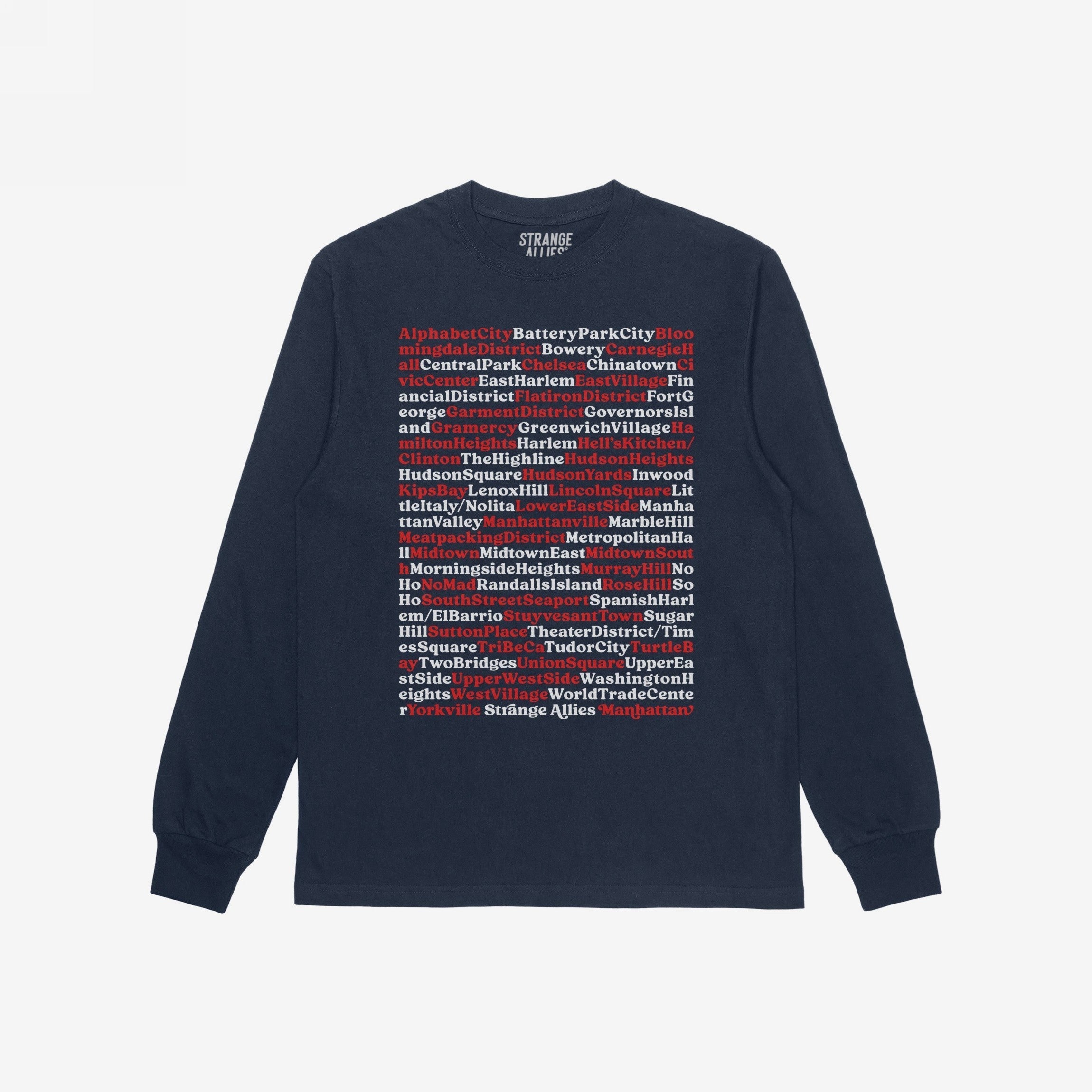 Manhattan Neighborhoods T-shirt