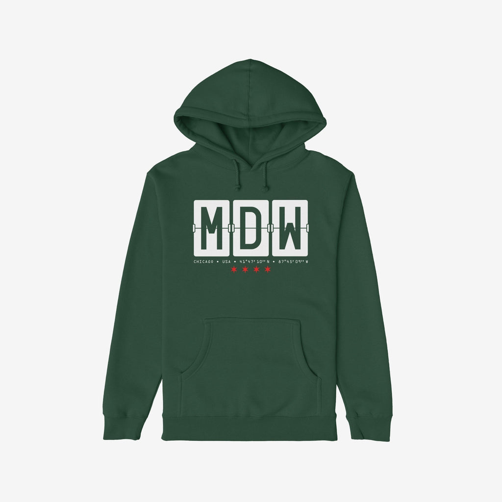 Chicago MDW Midway Airport Flipboard Hoodie & Sweatshirt