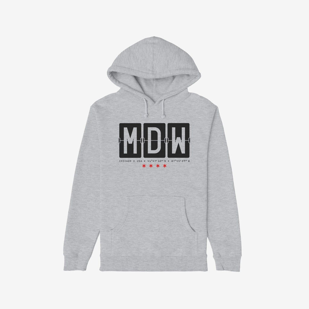 Chicago MDW Midway Airport Flipboard Hoodie & Sweatshirt