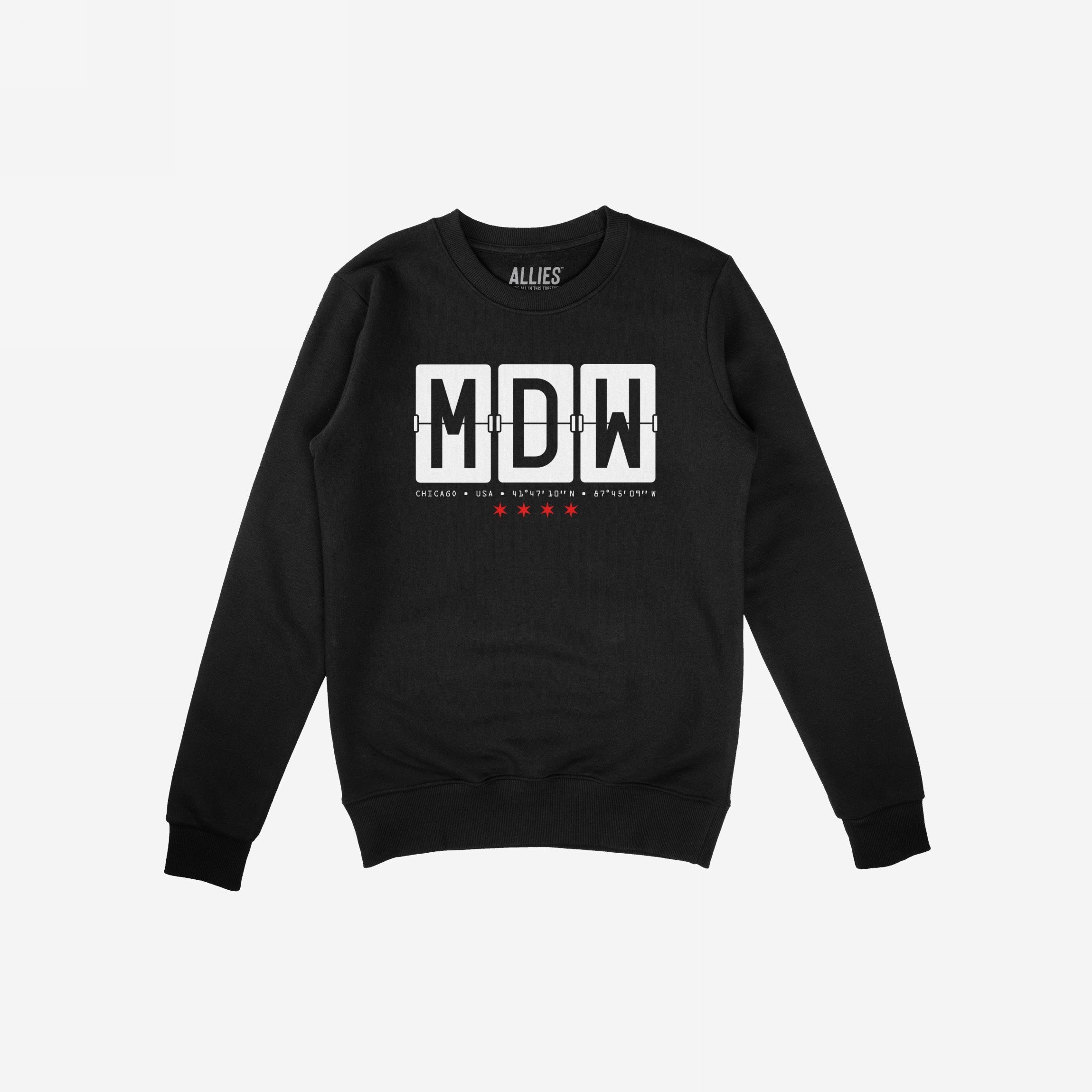 Chicago MDW Midway Airport Flipboard Hoodie & Sweatshirt