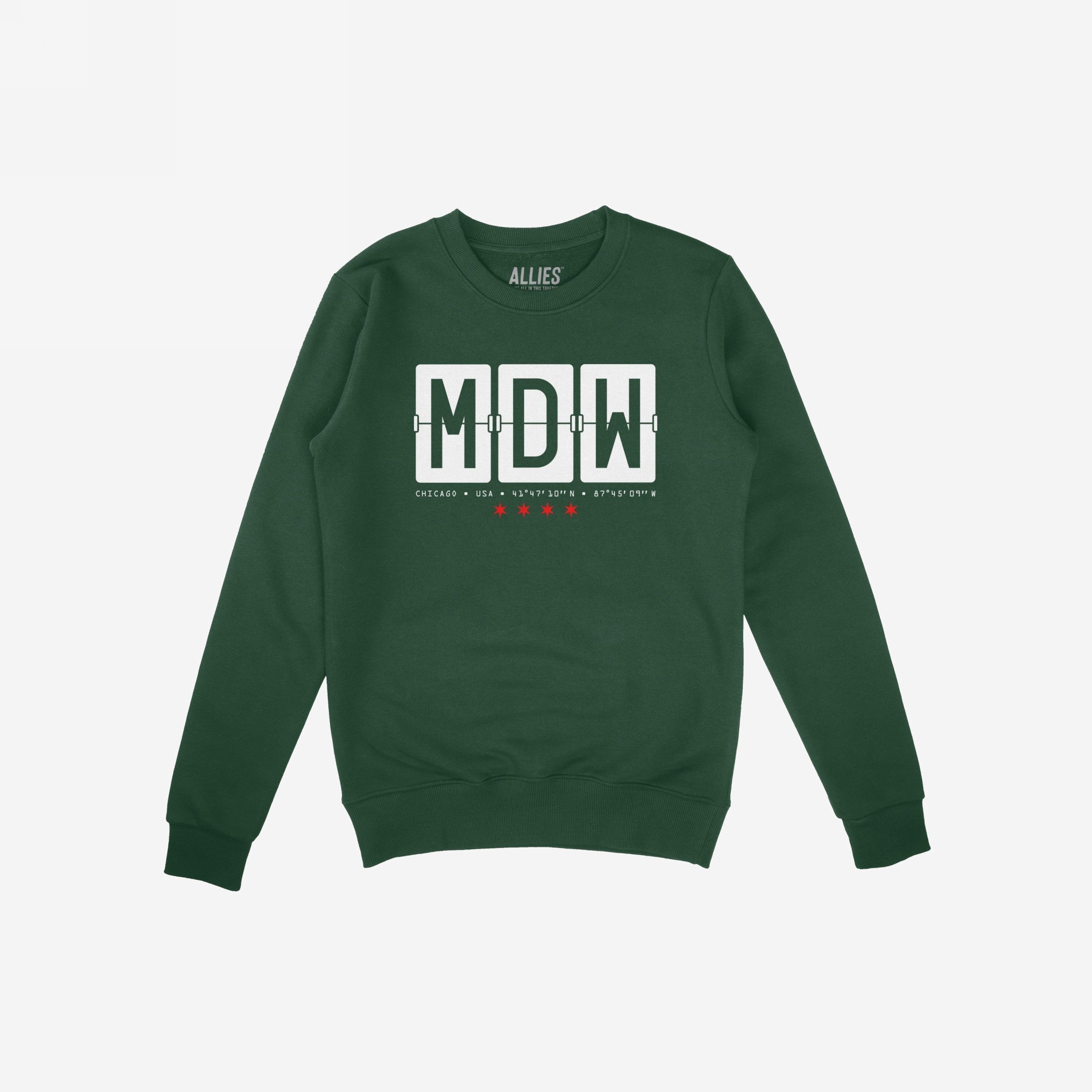 Chicago MDW Midway Airport Flipboard Hoodie & Sweatshirt