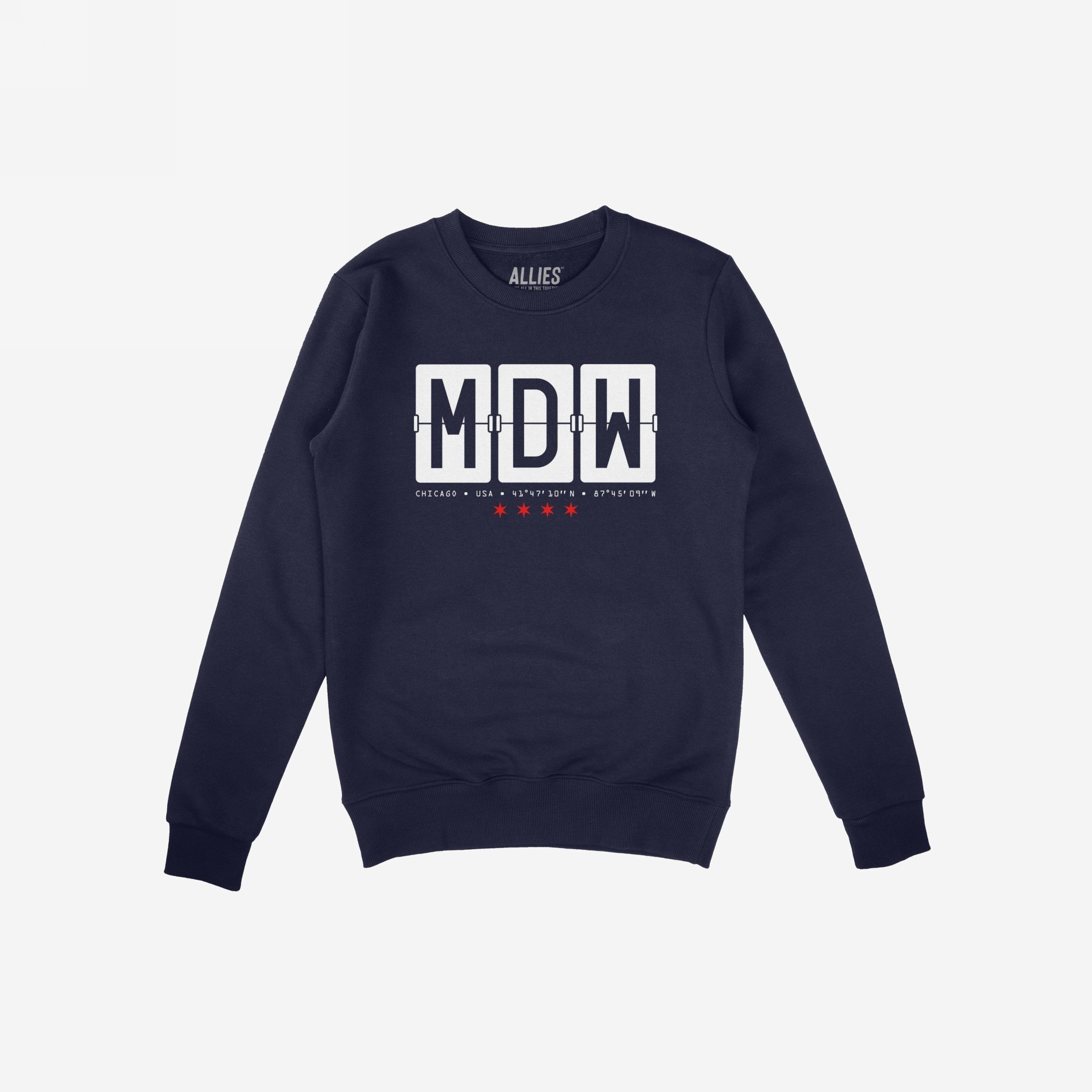 Chicago MDW Midway Airport Flipboard Hoodie & Sweatshirt