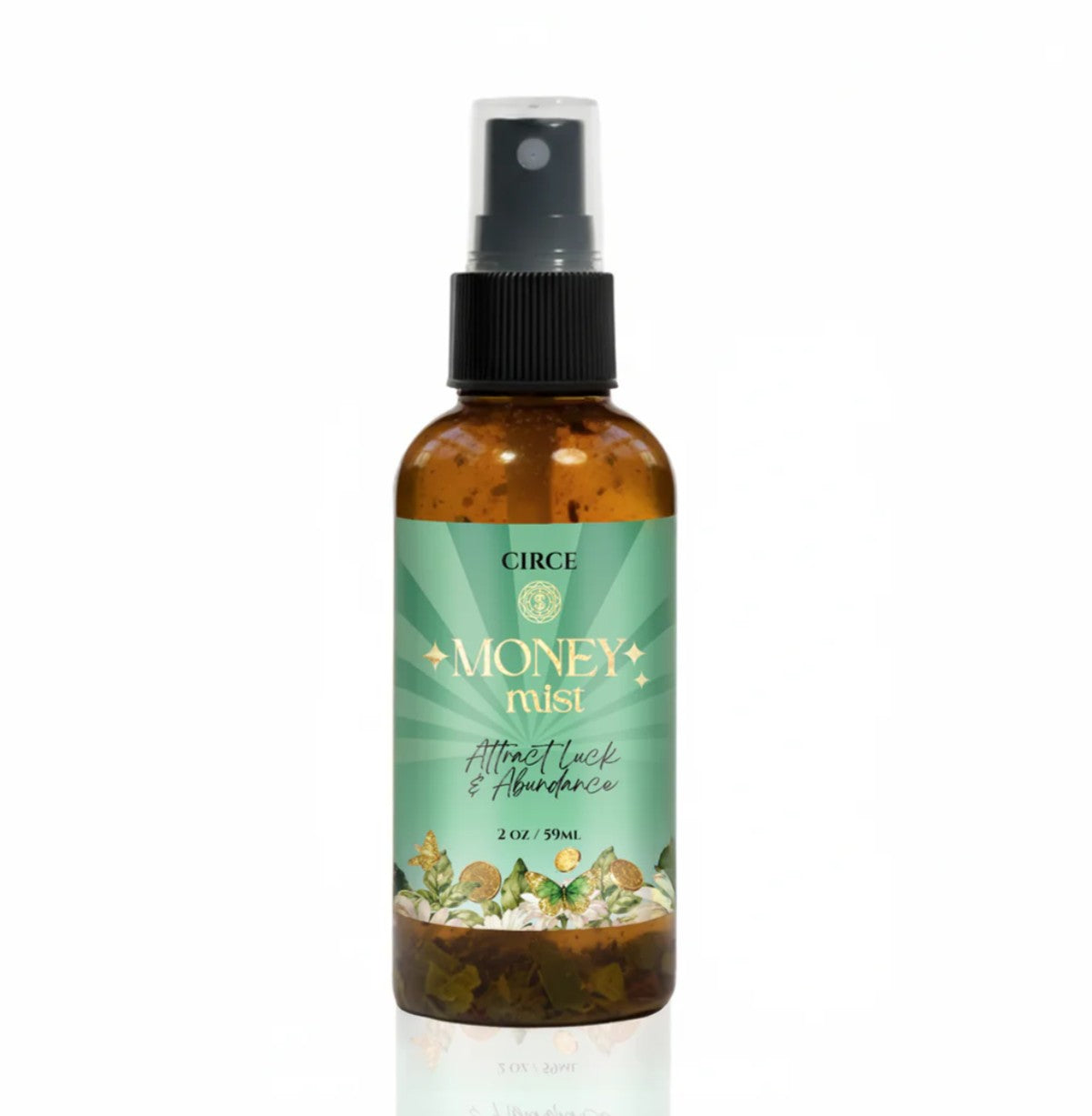 Circe Money Mist 2 oz abundance and prosperity manifestation spray with bay leaf and cinnamon for luck, wealth attraction and spiritual rituals