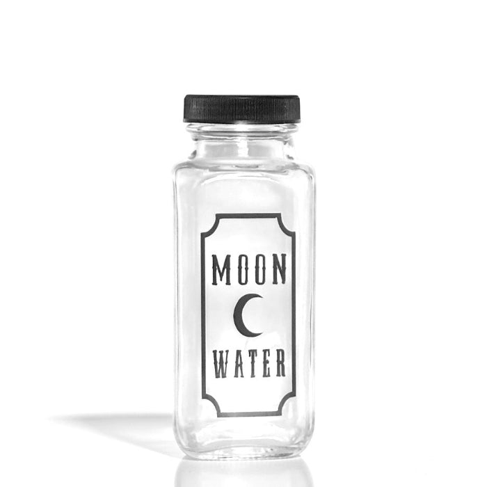 Moon Water Charging Glass Jar 8oz – Necklace Holder – Goth Candles Handmade