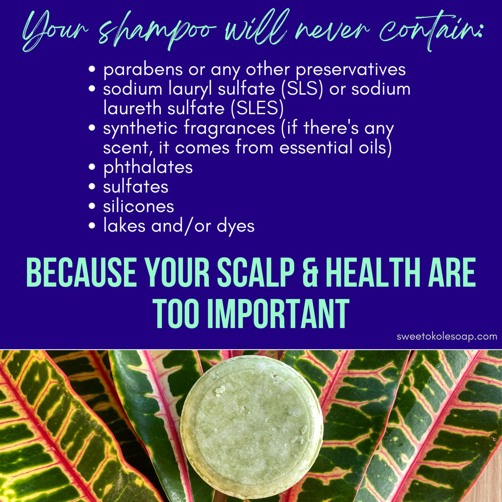Non-Toxic Shampoo Bar - Rosemary, Mint & Moringa