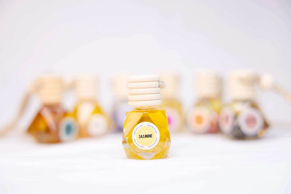 Natural Essential Oils Car Diffuser | Crystal-Infused
