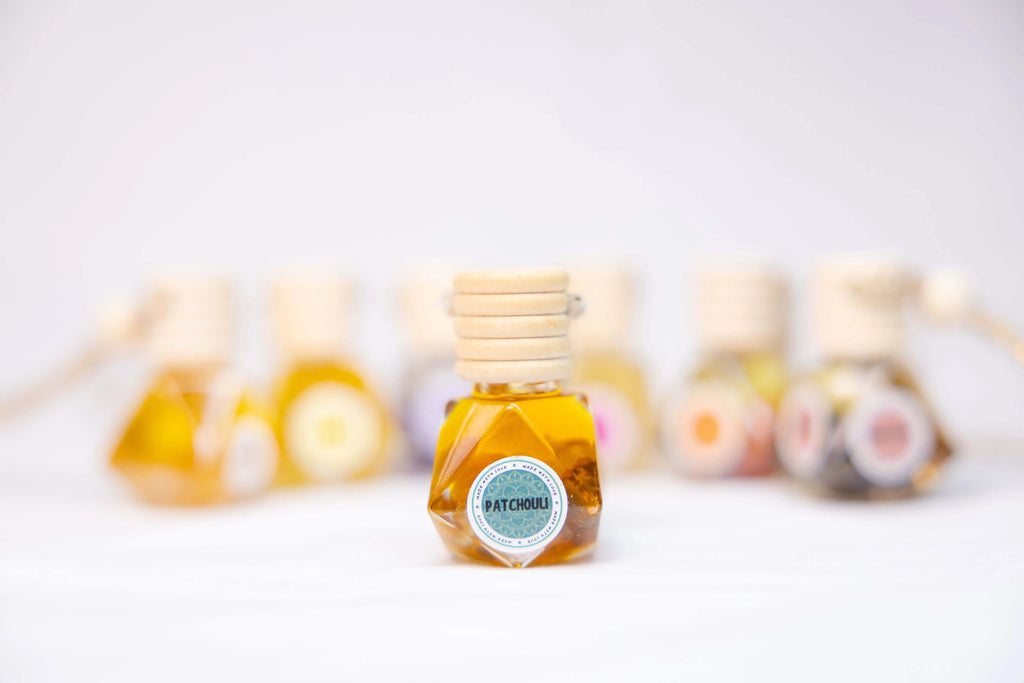 Natural Essential Oils Car Diffuser | Crystal-Infused