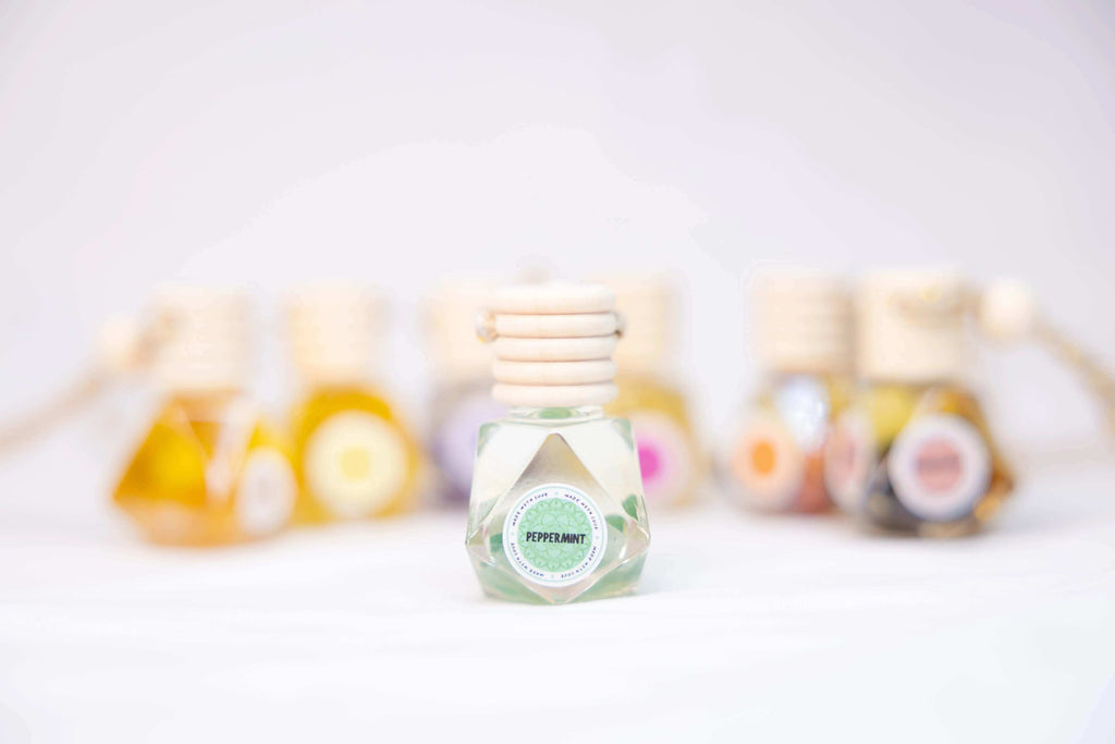 Natural Essential Oils Car Diffuser | Crystal-Infused