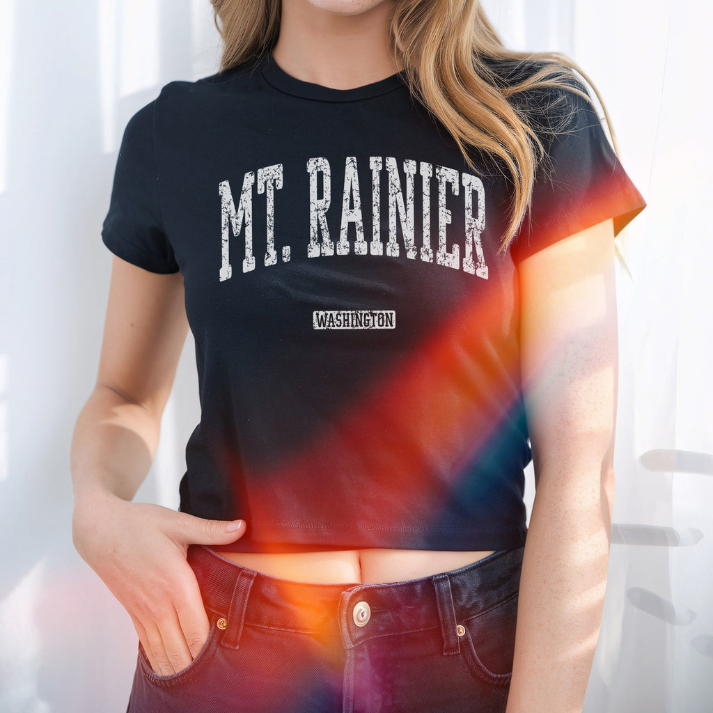 Mt. Rainier Washington Women's Baby Tee