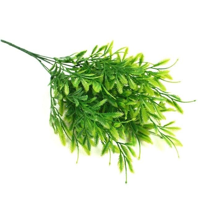 New Artificial Shrubs Boston Fern Grass Fake Green Bushes Indoor Outdoor UV Resistant Indoor Outside For Home Garden Porch Window Décor