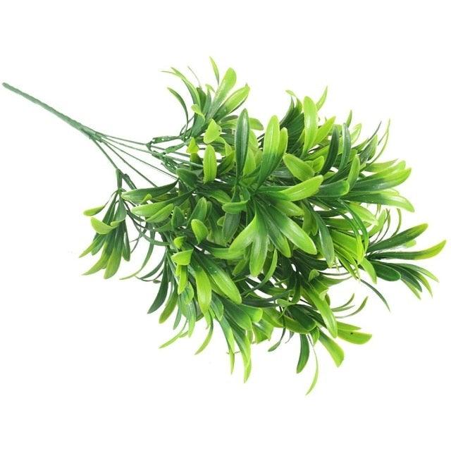 New Artificial Shrubs Boston Fern Grass Fake Green Bushes Indoor Outdoor UV Resistant Indoor Outside For Home Garden Porch Window Décor