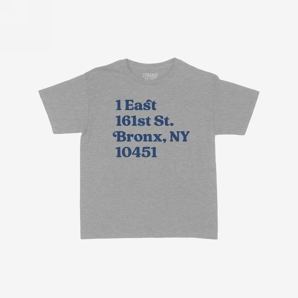 New York Baseball Stadium NYY Address Women's Baby Tee