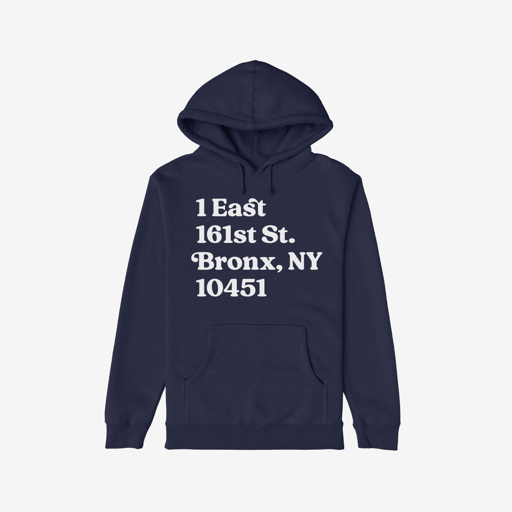 New York Baseball Stadium NYY Address Hoodie & Sweatshirt