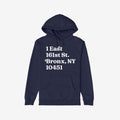 New York Baseball Stadium NYY Address Hoodie & Sweatshirt