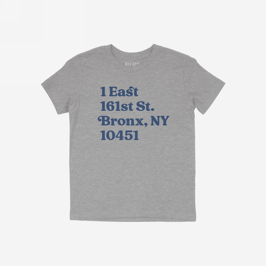New York Baseball Stadium NYY Address T-shirt