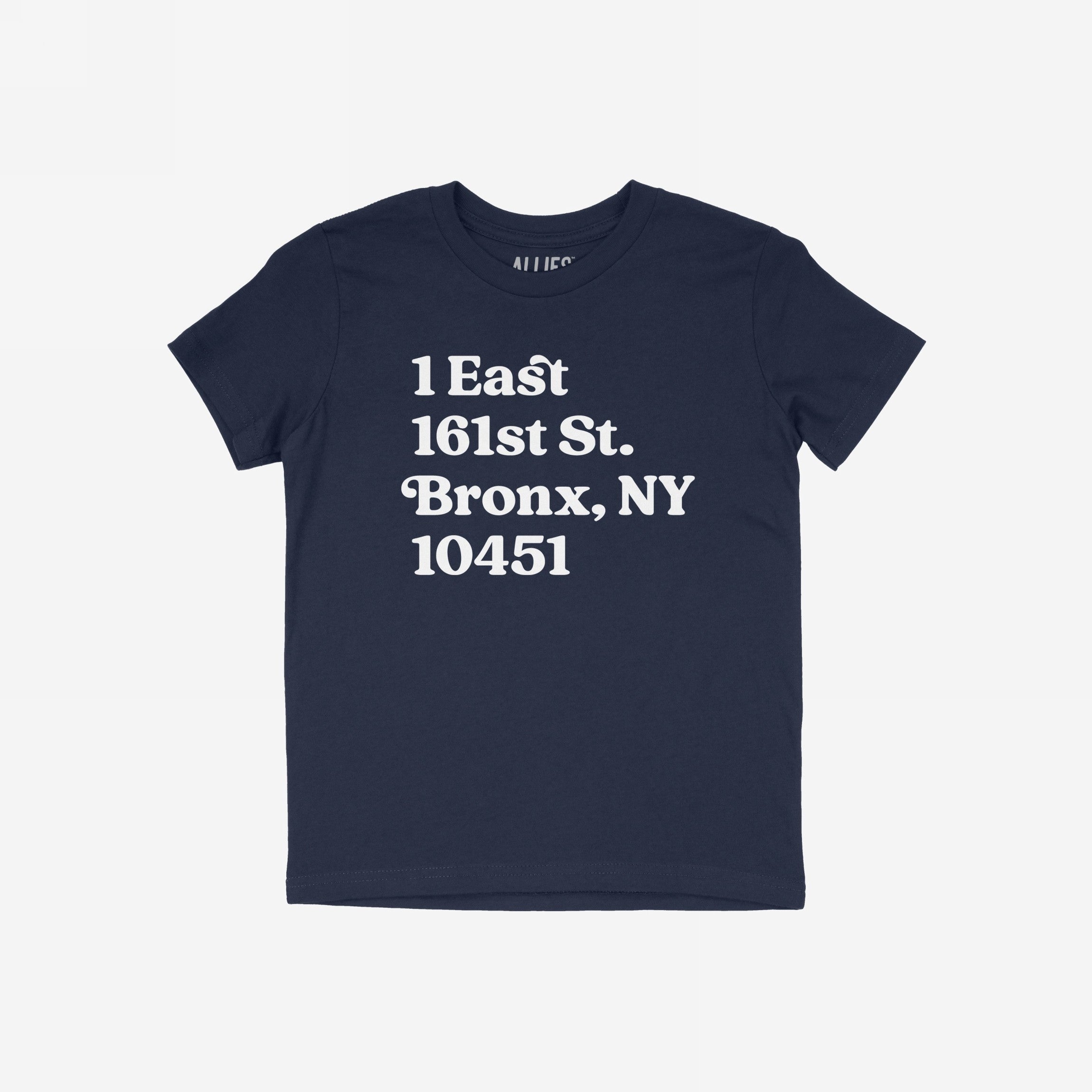 New York Baseball Stadium NYY Address T-shirt