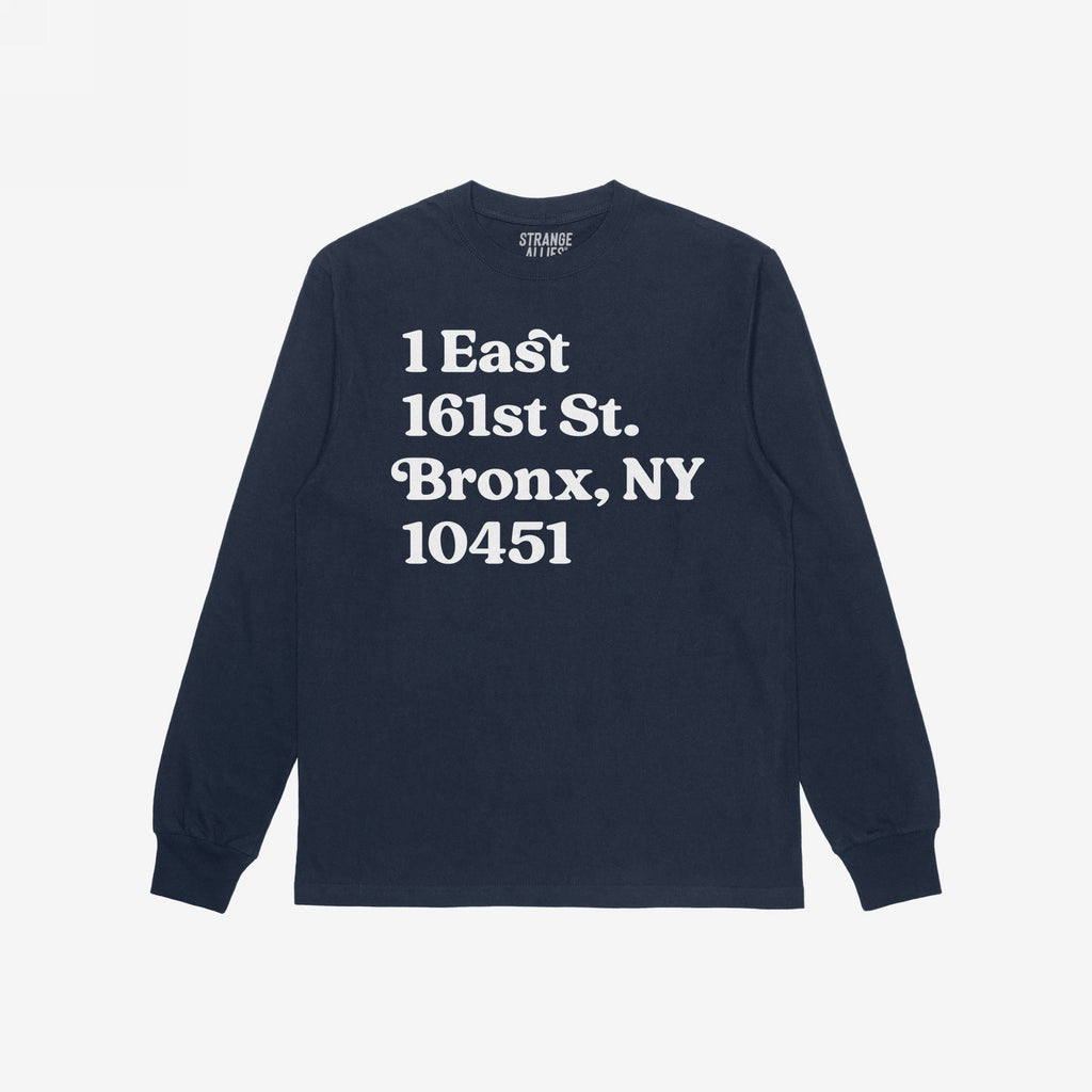 New York Baseball Stadium NYY Address T-shirt