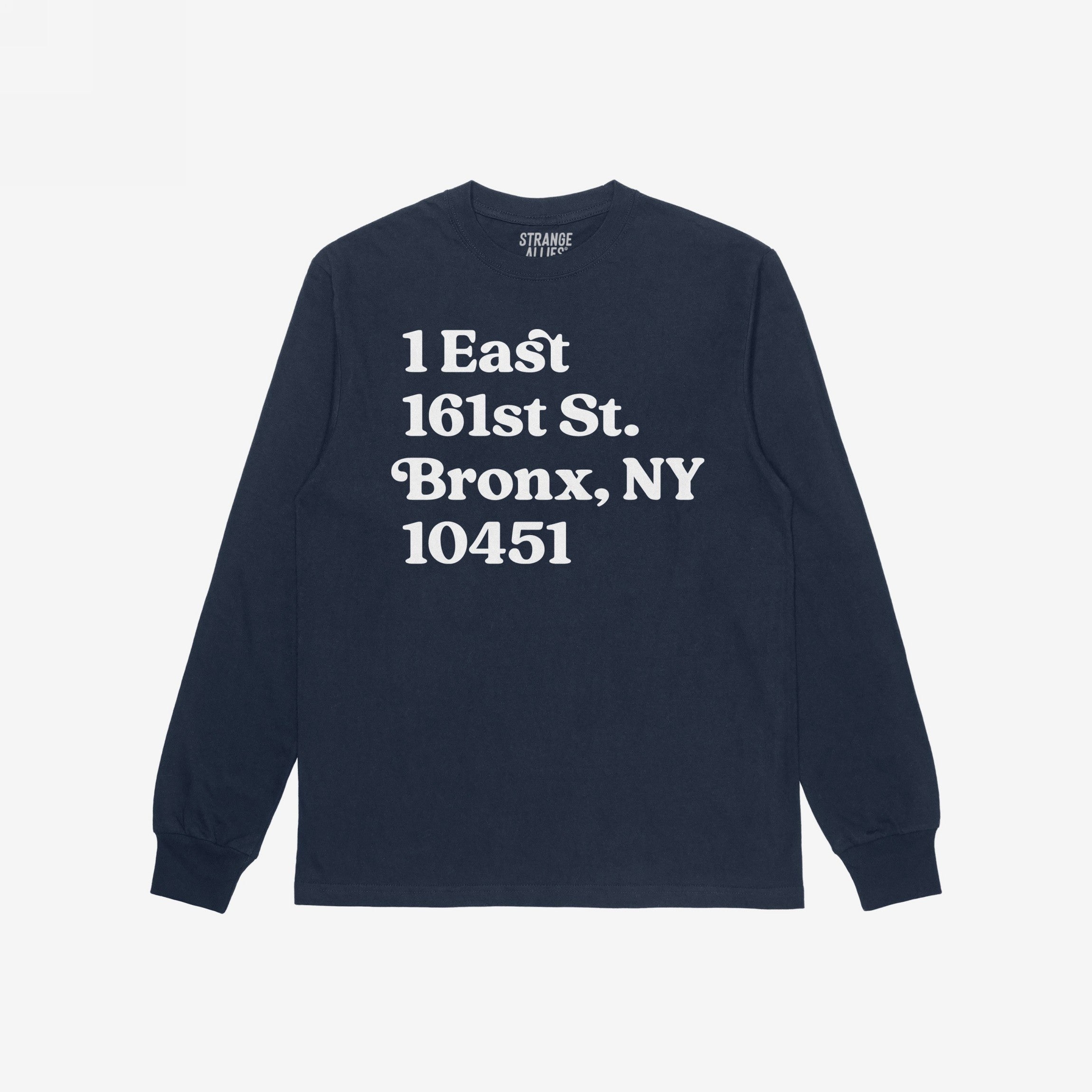 New York Baseball Stadium NYY Address T-shirt