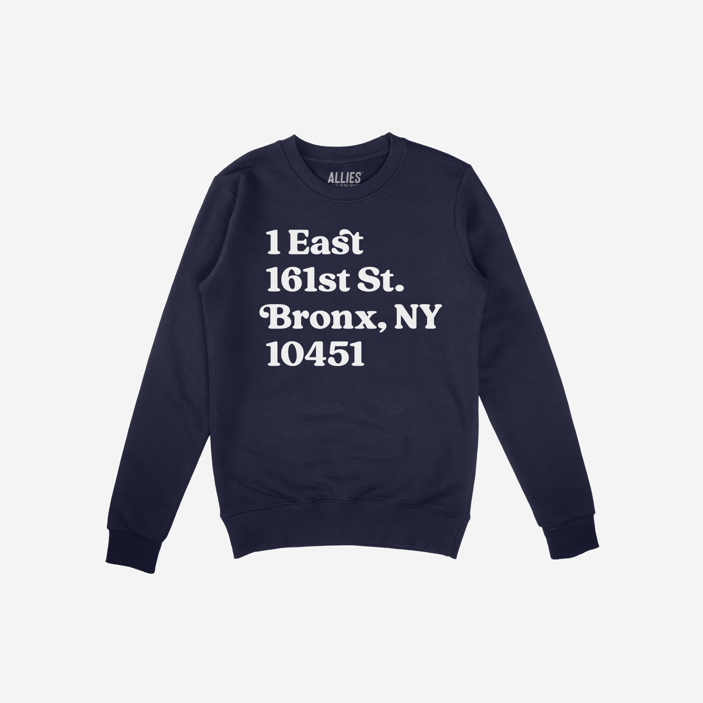New York Baseball Stadium NYY Address Hoodie & Sweatshirt