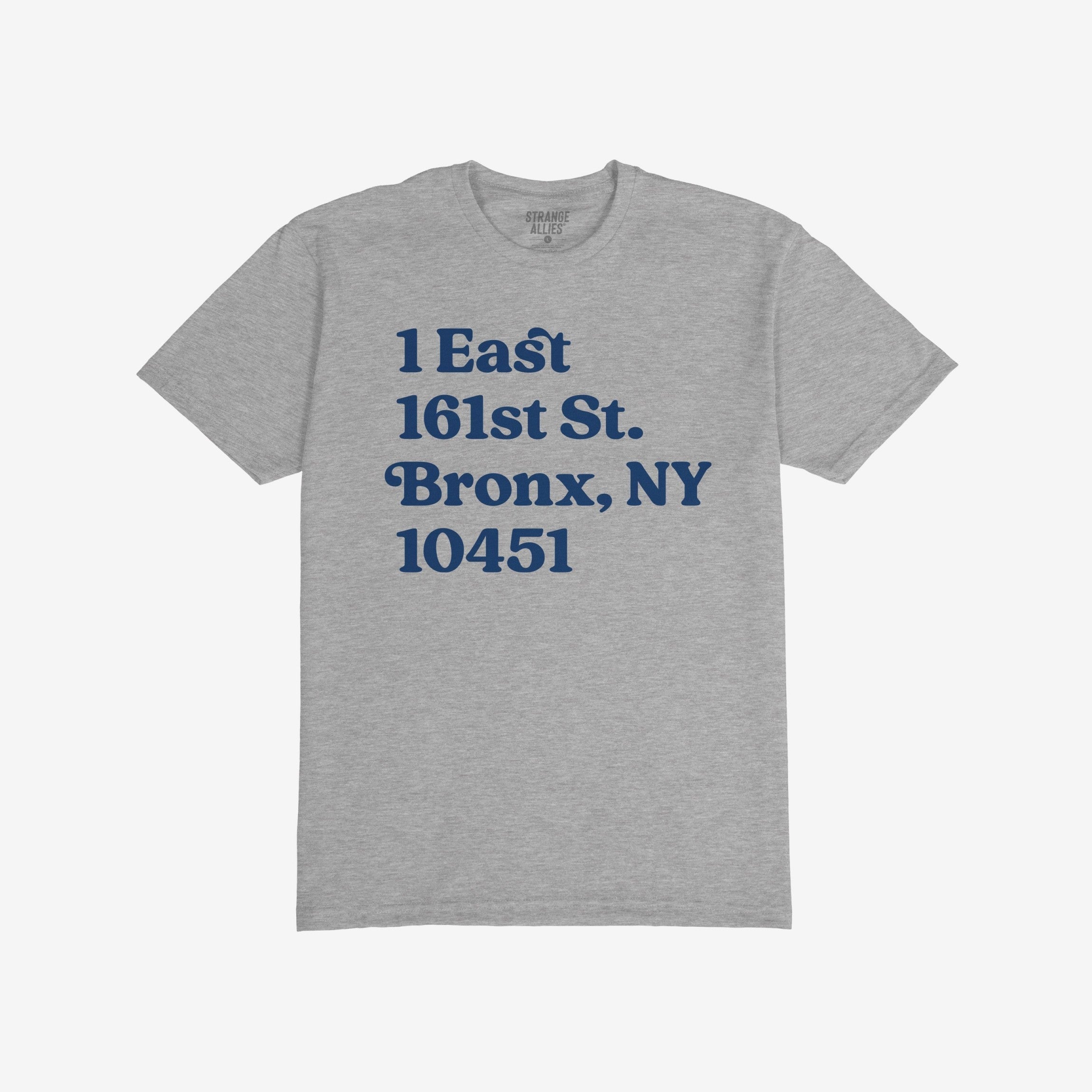 New York Baseball Stadium NYY Address T-shirt