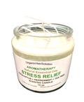 STRESS RELIEF AROMATHERAPY CANDLE-with Eucalyptus-Peppermint & Tea Tree (10 OZ)