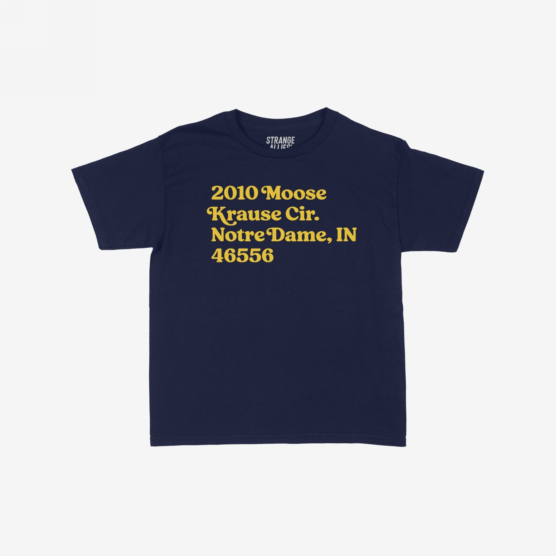 Notre Dame Football Stadium Address Women's Baby Tee