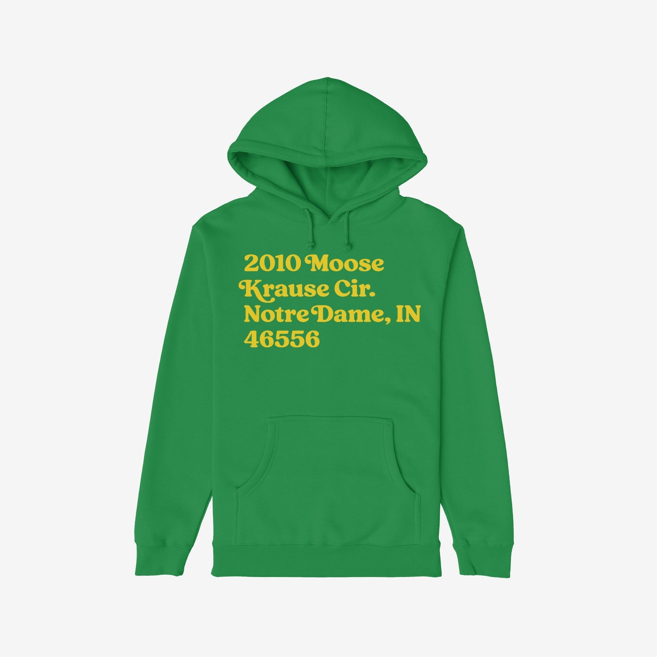 Notre Dame Football Stadium Address Hoodie & Sweatshirt