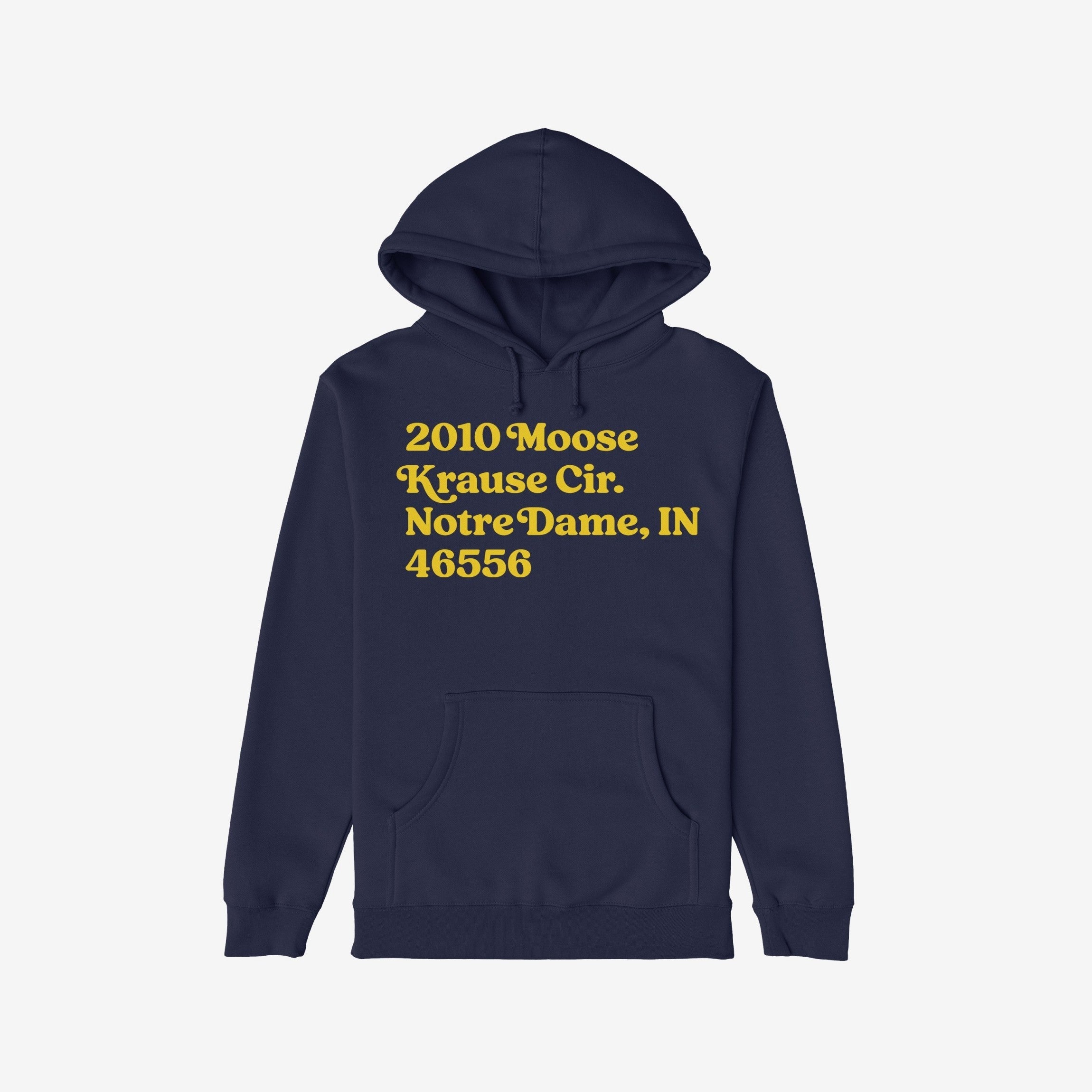 Notre Dame Football Stadium Address Hoodie & Sweatshirt