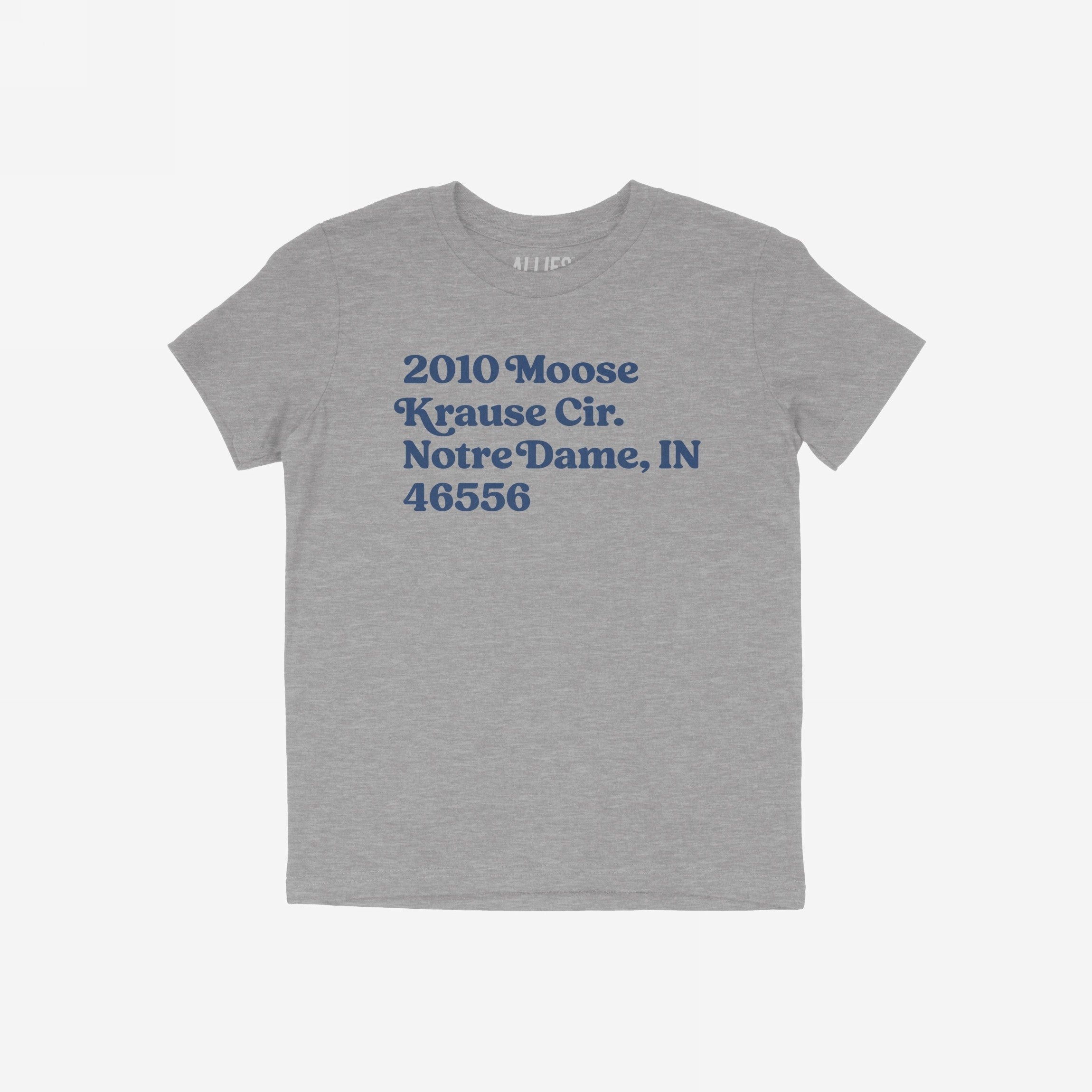 Notre Dame Football Stadium Address T-shirt