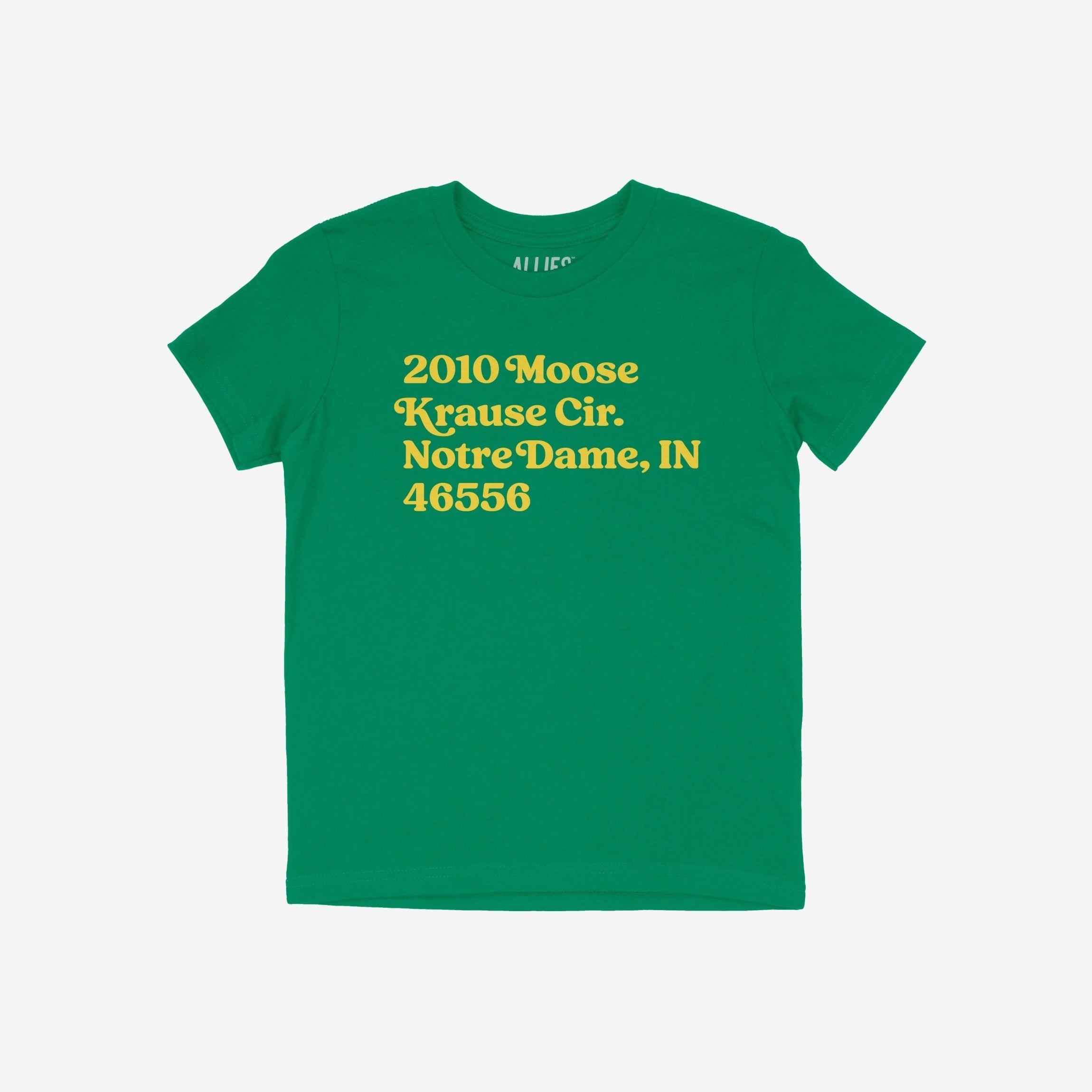 Notre Dame Football Stadium Address T-shirt