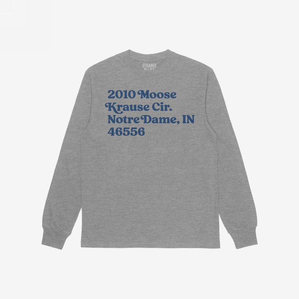 Notre Dame Football Stadium Address T-shirt