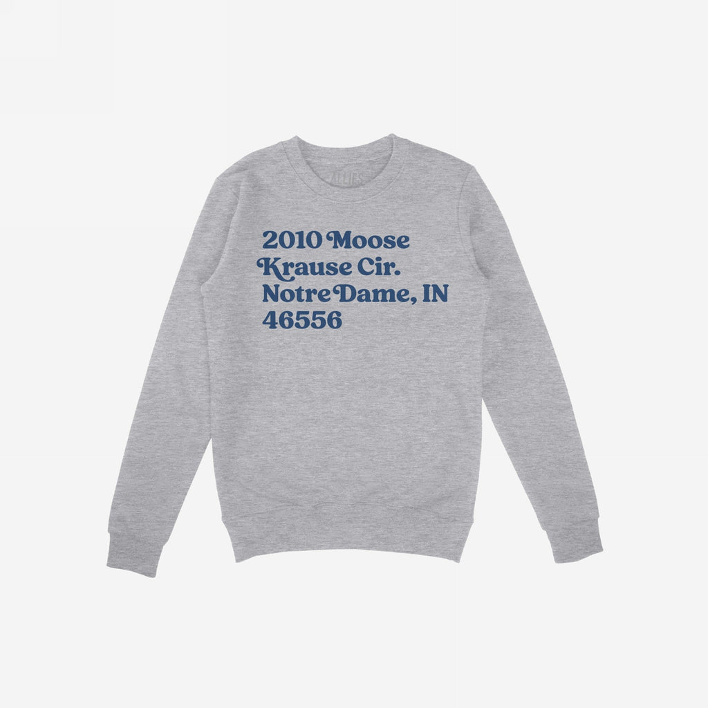 Notre Dame Football Stadium Address Hoodie & Sweatshirt