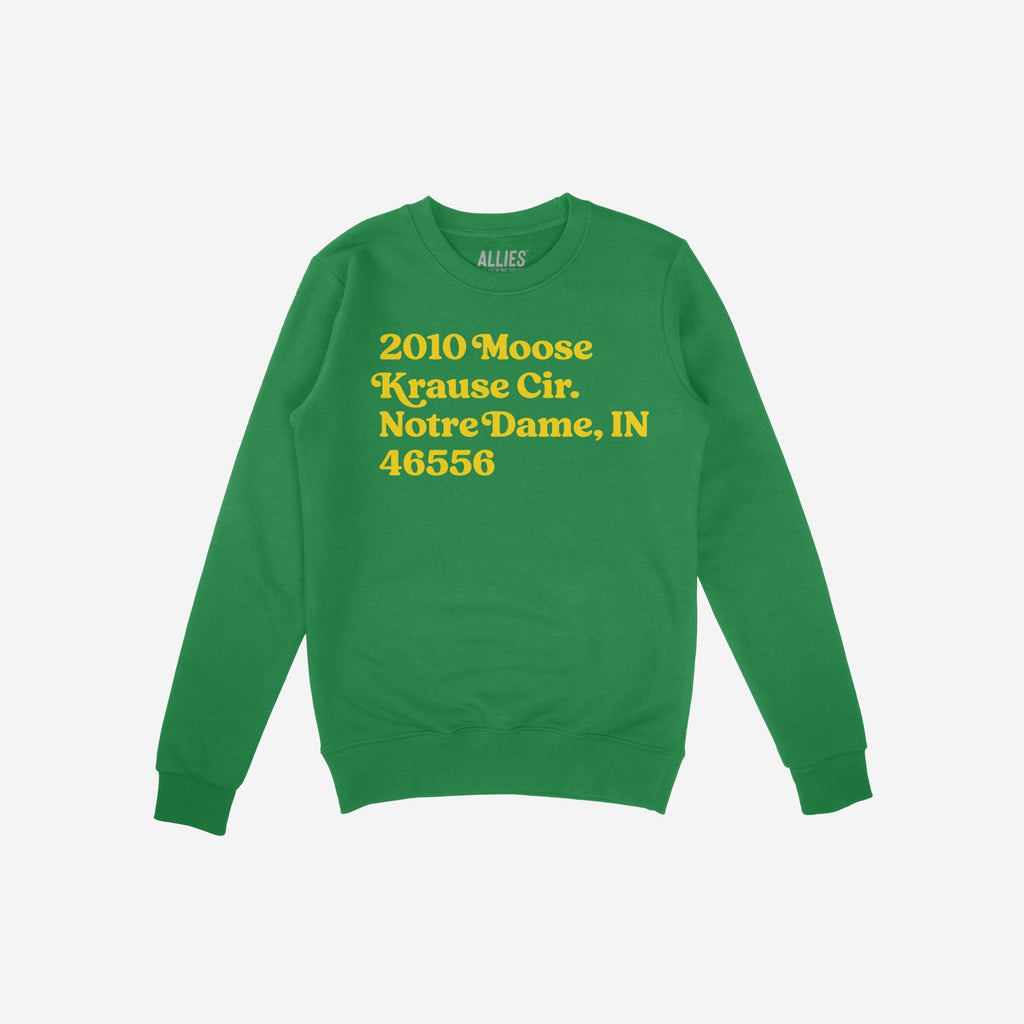 Notre Dame Football Stadium Address Hoodie & Sweatshirt
