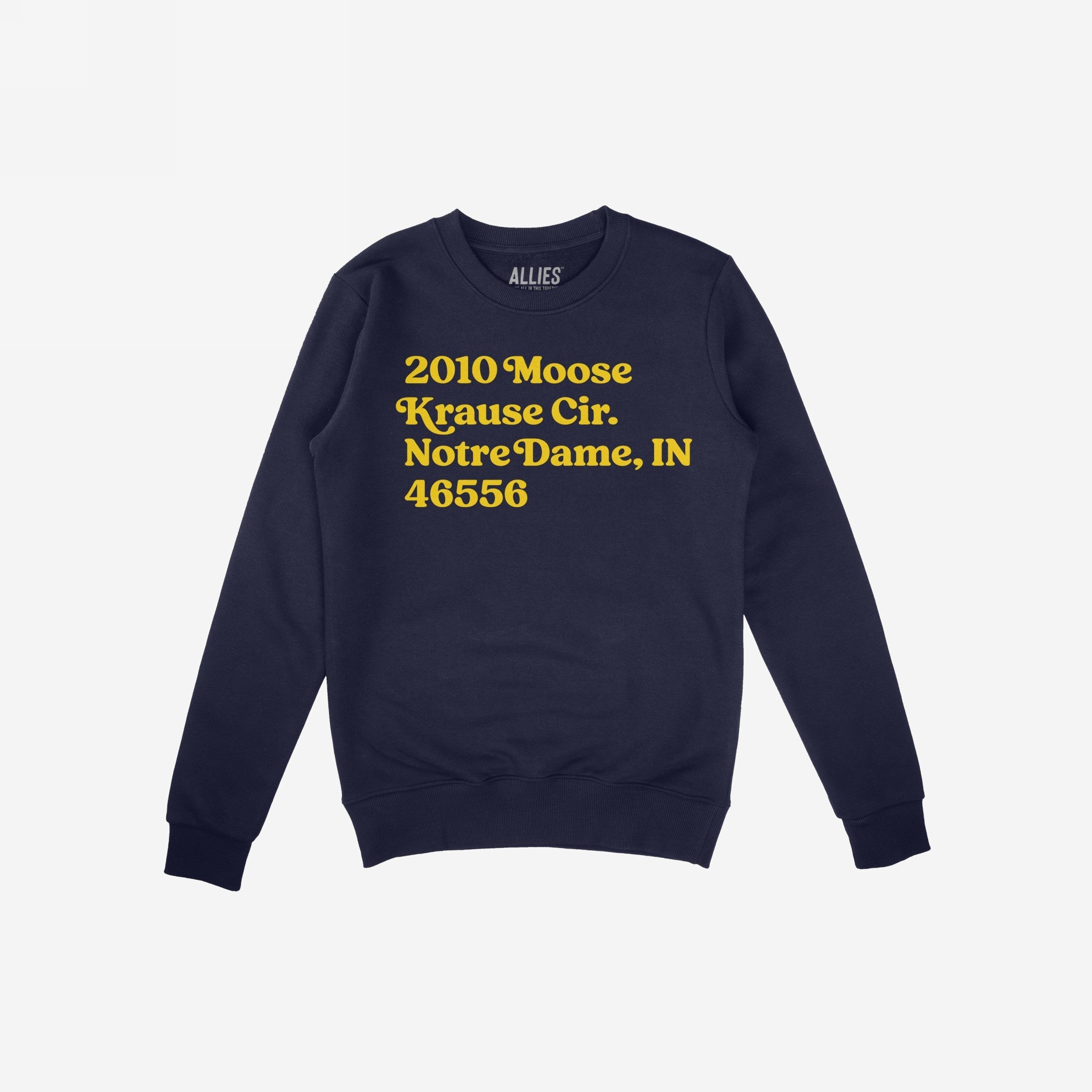 Notre Dame Football Stadium Address Hoodie & Sweatshirt