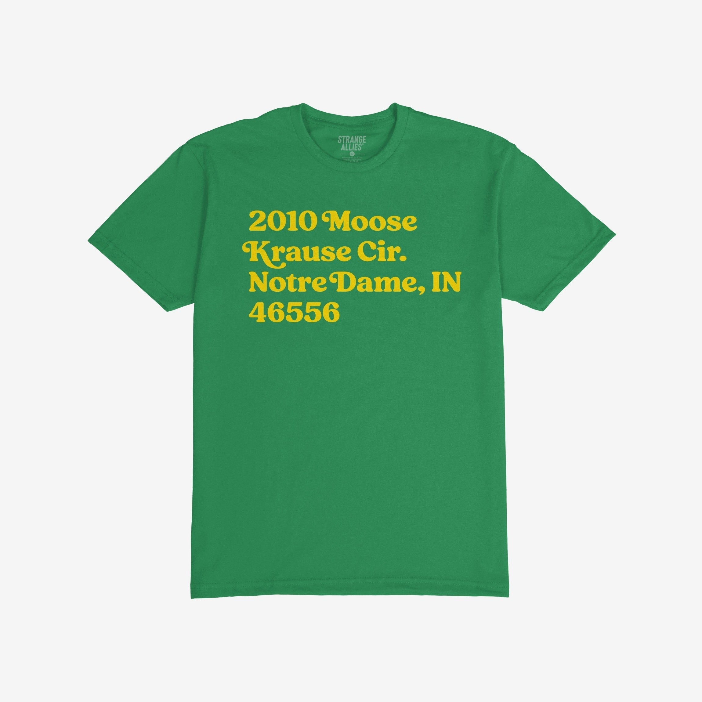 Notre Dame Football Stadium Address T-shirt