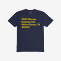 Notre Dame Football Stadium Address T-shirt