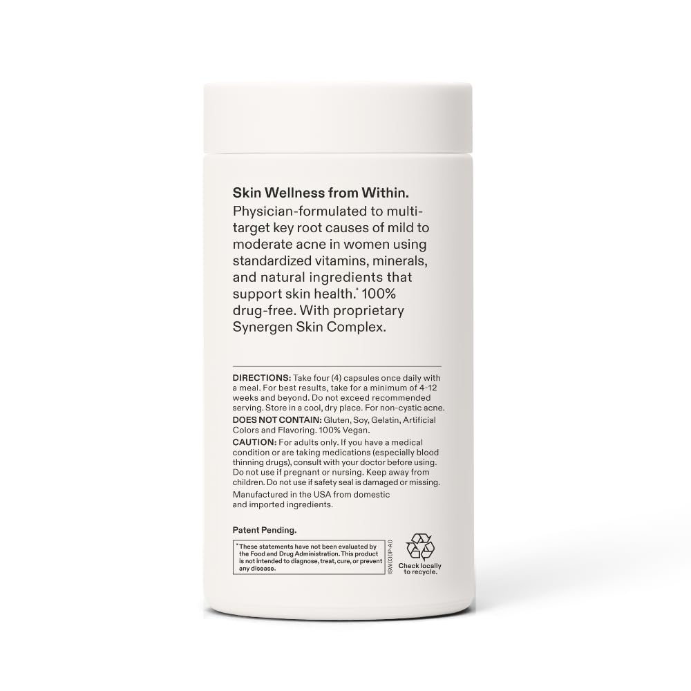 Nutrafol Clear Skin Nutraceutical Acne Supplement 3-Month Supply