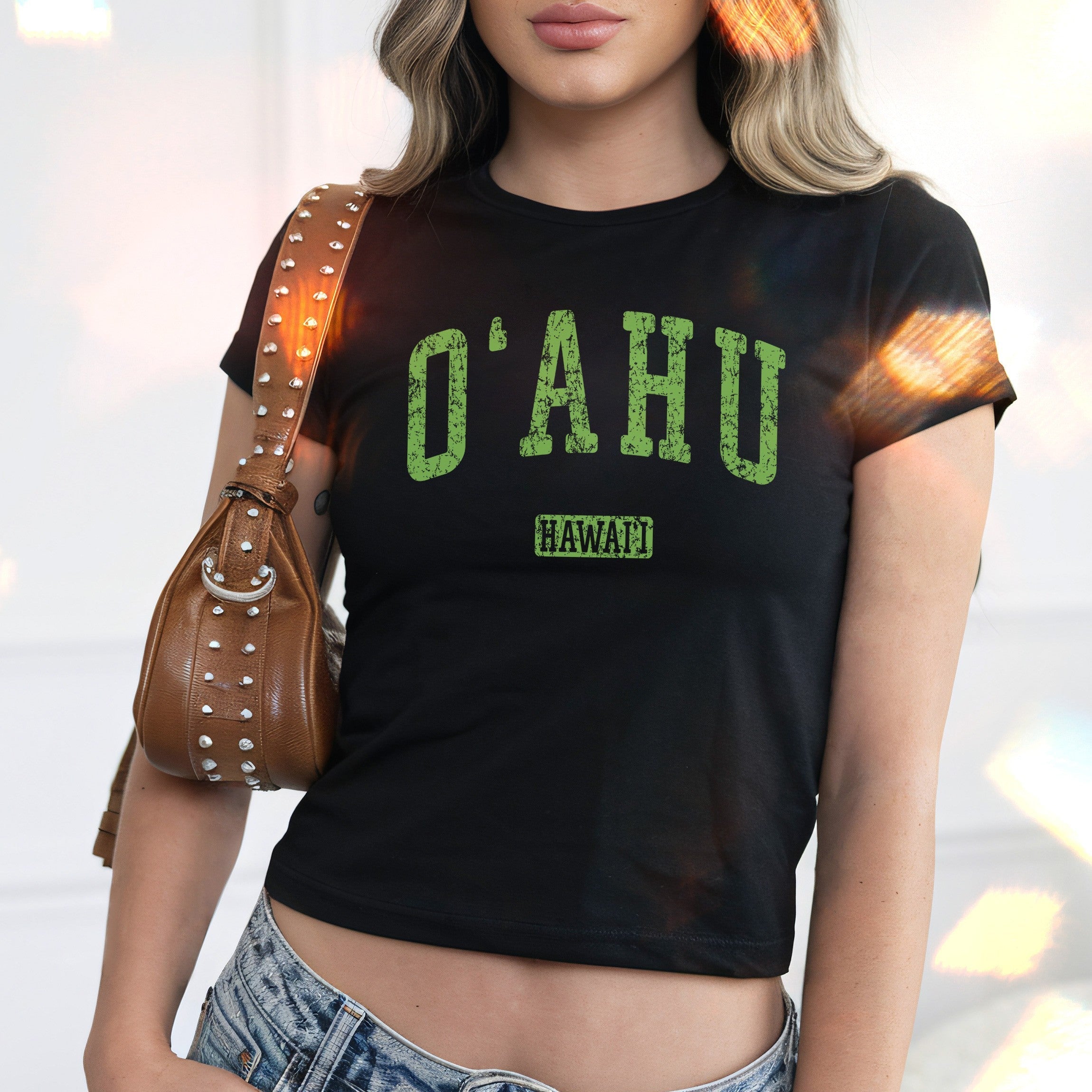 Oahu Hawaii Women's Baby Tee